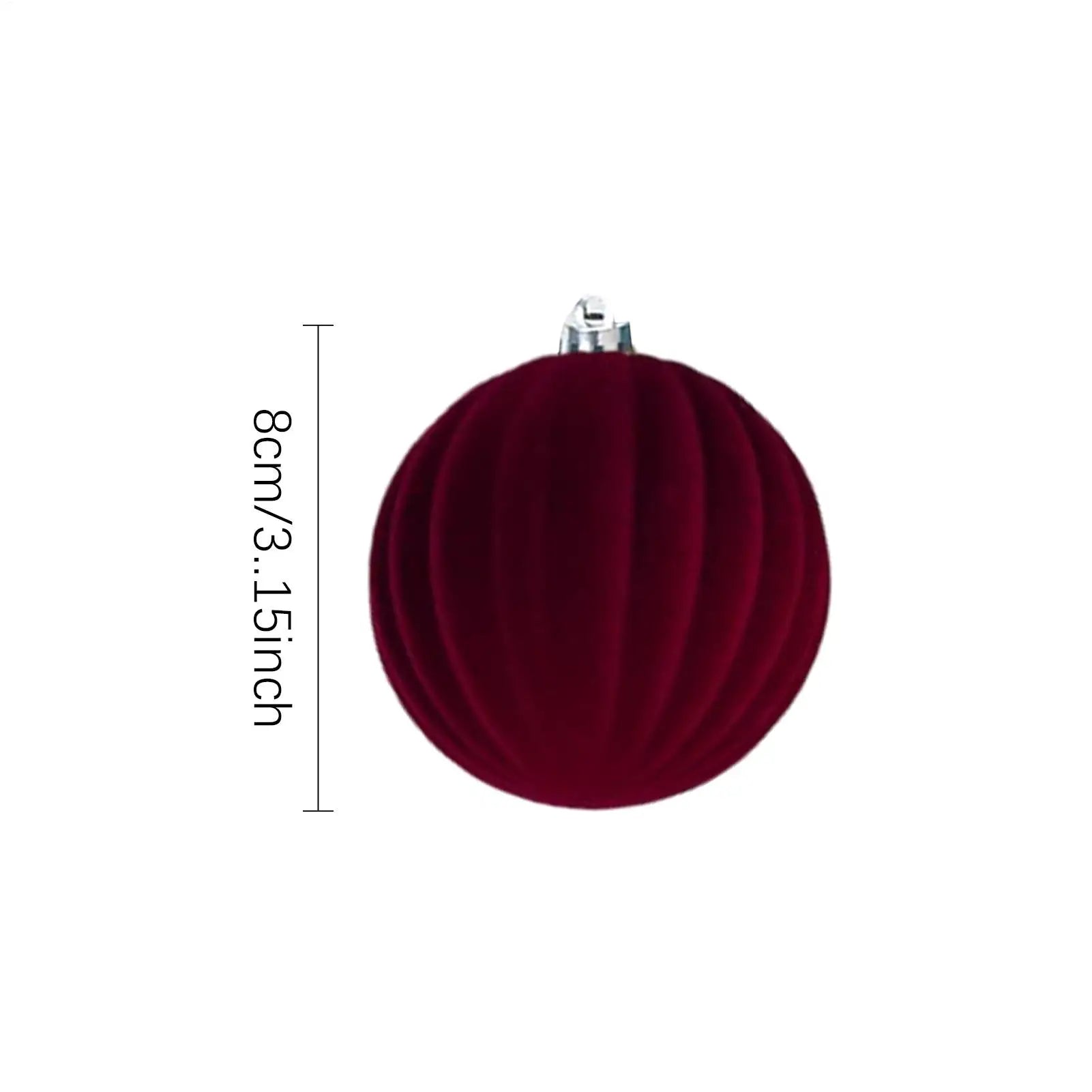 Velvet Christmas Balls 12pcs/box