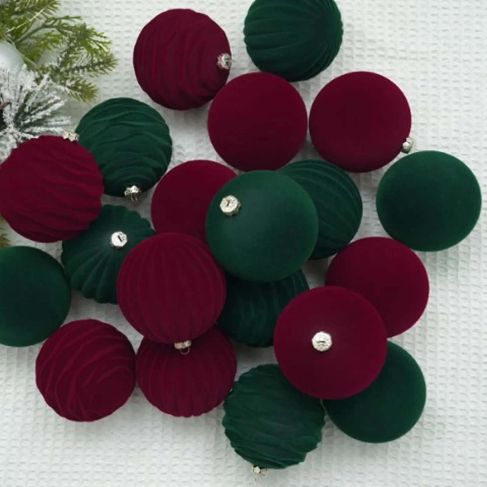 Velvet Christmas Balls 12pcs/box
